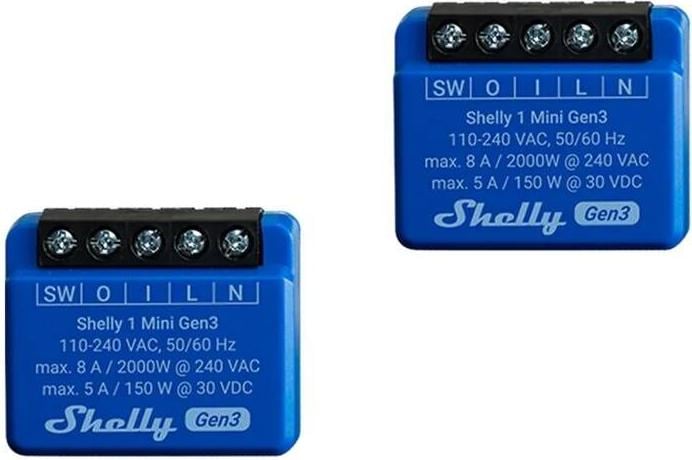 Immagine prodotto Shelly 1 Mini Gen3 x2 (Attuatore dell'interruttore)