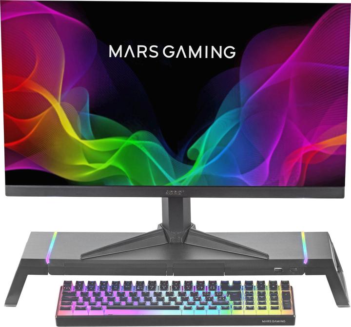 Actual product image Mars Gaming MGS-ONE monitor stand Chroma RGB / USB 2.0