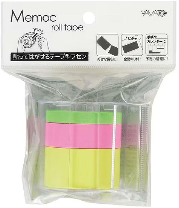 Actual product image NT Cutter Memoc Roll Tape Paper Type