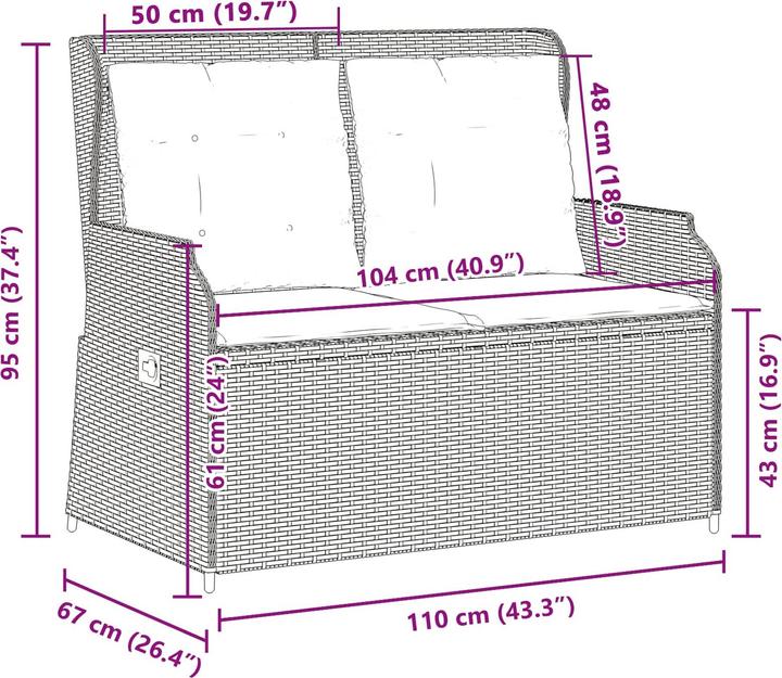 Actual product image vidaXL Gartenbank