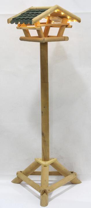 Image du produit Westerholt Mangeoire à oiseaux avec éclairage LED - en bois