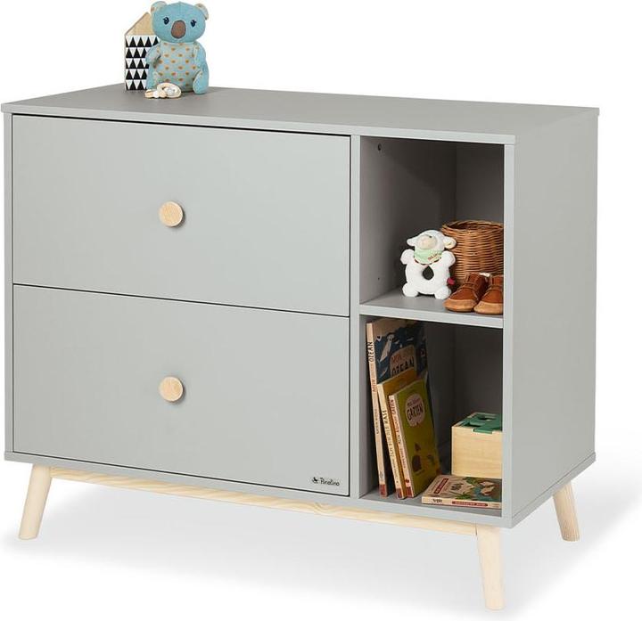 Immagine prodotto Pinolino Set per la cameretta dei bambini 'Dusk' grande, 3 pezzi. (Culla, Armadi bambini, Fasciatoio)