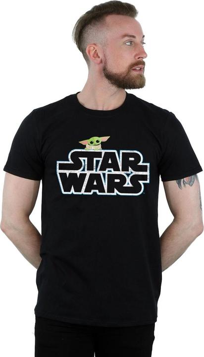 Immagine prodotto Star Wars The Mandalorian The Child Logo Maglietta Uomo (3XL)