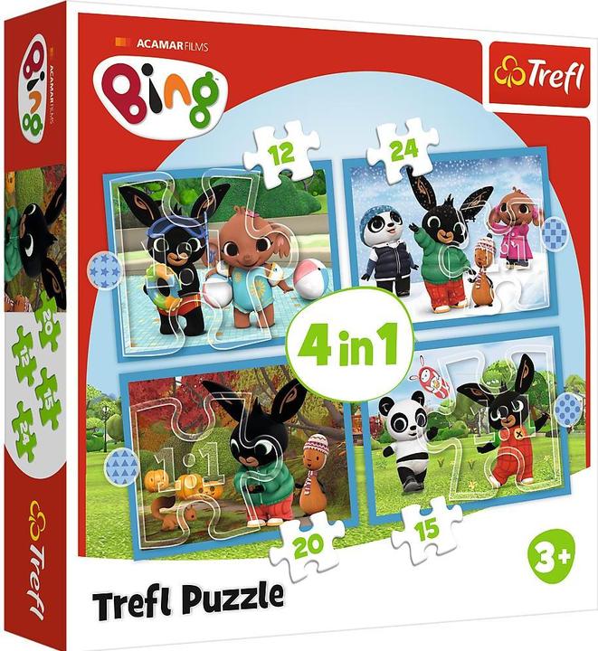 Actual product image Trefl Puzzle Bing 4 In 1 (12 pieces)