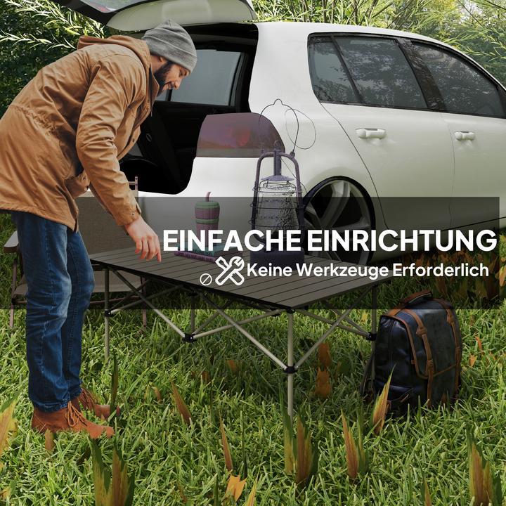 Produktbild Outsunny Campingtisch Aluminium Khaki
