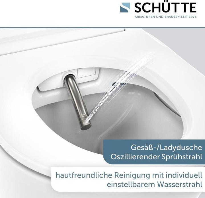 Immagine prodotto Schütte SCHÃoeTTE Cesari Premium Douche-WC - Randloos - Met Slim WC-zitting - Wit