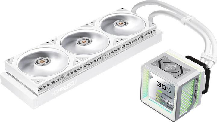 Actual product image AsRock CPC Steel Legend 360 LCD White