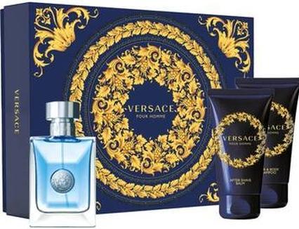 Produktbild Versace Pour Homme Gift Set EDT 50 ml. after shave balm 50 ml and Shampoo 50 ml 50ml (Haarpflege set)