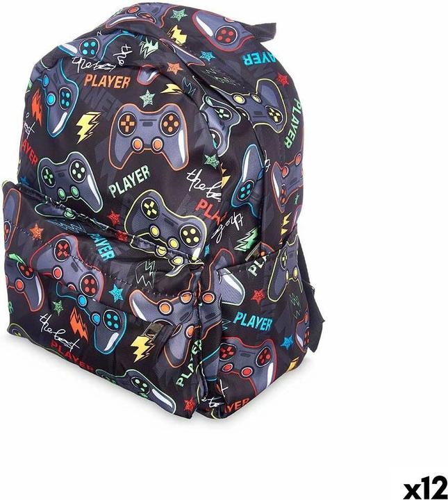 Pincello School Bag Games Multicolour 28 x 12 x 22 cm (12 Units)