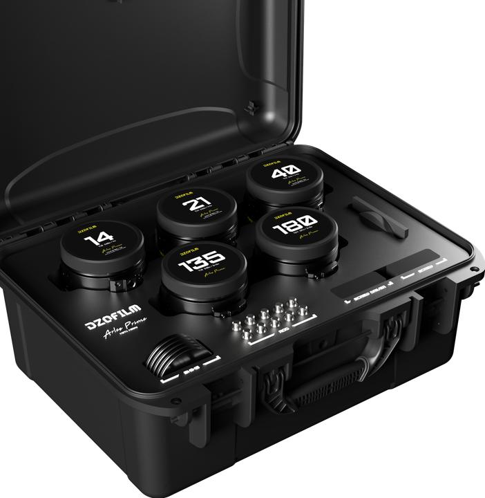 Actual product image Dzofilm Arles 5-Lens Kit 14/21/40/135/180mm FF/VV Prime Cine Lens for PL (imperial) (PL, full size)
