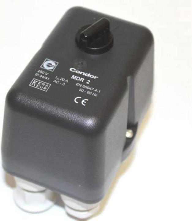 Actual product image Aerotec Condor Pressure Switch MDR2 10BAR 230V 3/8″ IT - 3 Outlets 1/4″ IT - 16-20A
