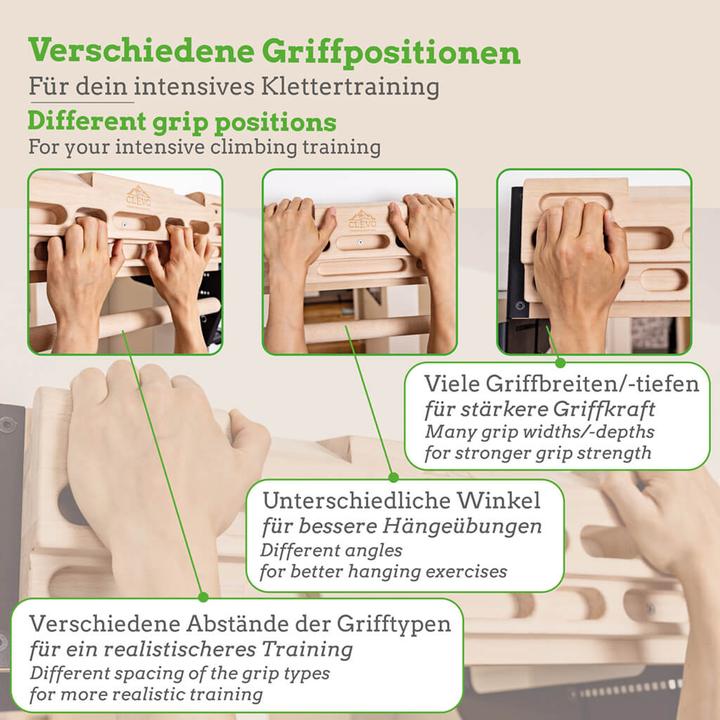 Image du produit Clevo Climbing Bundle CLEVO M + Hangboard