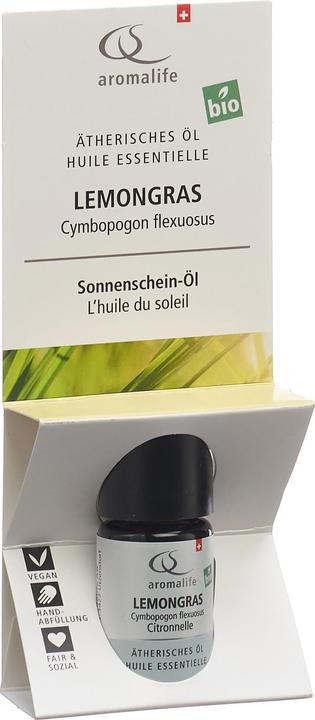 Actual product image Aromalife TOP Lemongras Ätherisches Öl Bio