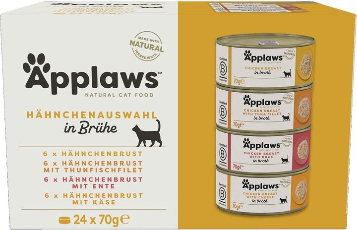 Applaws Chicken broth selection (Adulte, 24 pcs, 840 g)