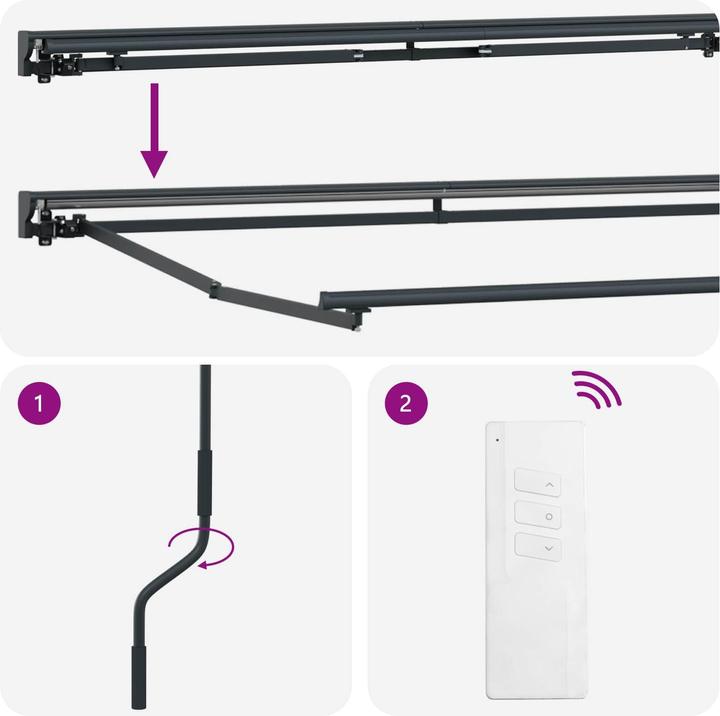 Produktbild vidaXL Elektrische ausziehbare Markise (2.50 m)