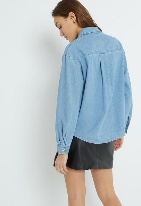 Produktbild La Redoute Collections Jeanshemd mit langen Ärmeln (48)