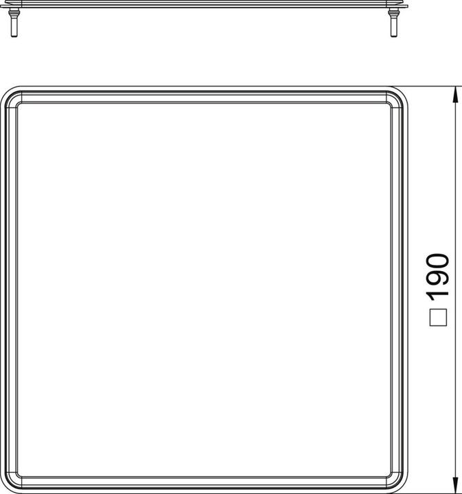 Actual product image OBO Bettermann Flat gasket for square cassette 7407107