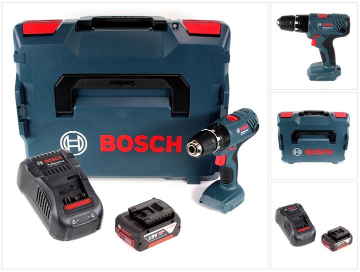 Image du produit Bosch Professional GSB 18V-21 Perceuse-visseuse à percussion sans fil 18V 55Nm + 1x Batterie 5,0Ah +