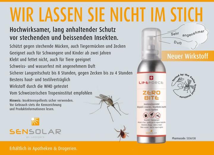 Actual product image Sensolar Zero Bite Kids (75 ml)