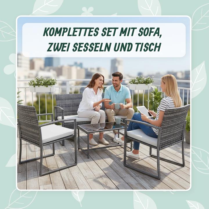 Productafbeelding Relaxdays 4-tlg. Gartenmöbel-Set