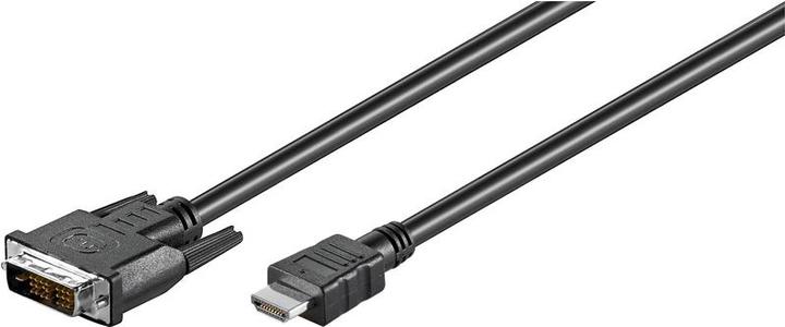 Produktbild Goobay HDMI™ / DVI-D Kabel, Schwarz, 1 m (1 m, HDMI)
