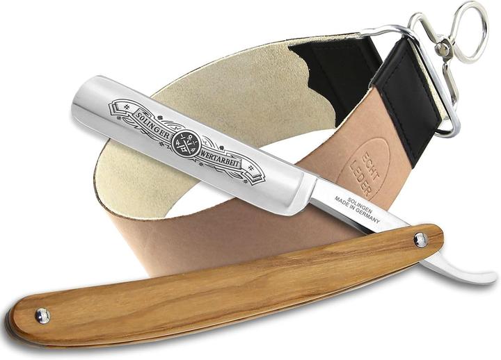 Actual product image InstrumenteNrw Premium Rasiermesser-Set mit Leder-Streichriemen