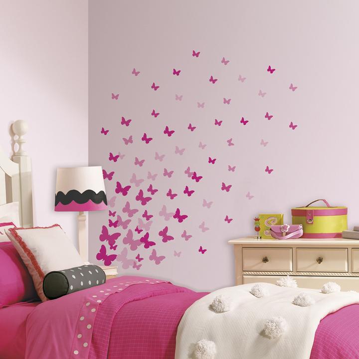 Actual product image Roommates RM - Butterflies Pink (25 x 15 cm)