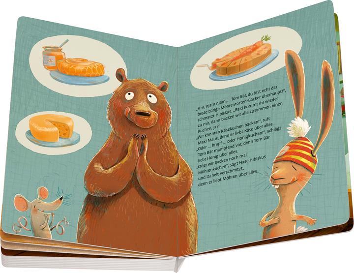 Actual product image Ravensburger Hare Hibiscus and the carrot thief - children's book from 3 years, cardboard picture book, picture (German)