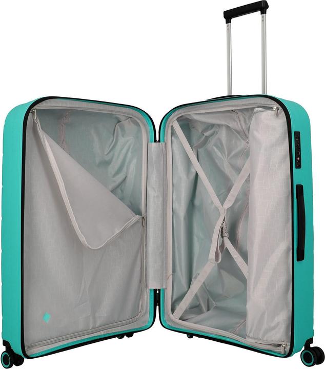 Actual product image Travelite Burano 4 Rollen Kofferset 3-teilig mit Dehnfalte (207 l)