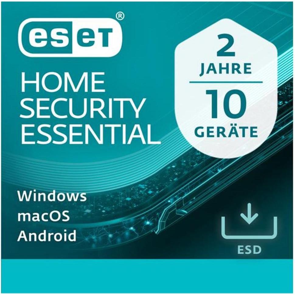 ESET ESD HOME Security Essential 10 Utenti 2 Anni (1 x), Disco ottico