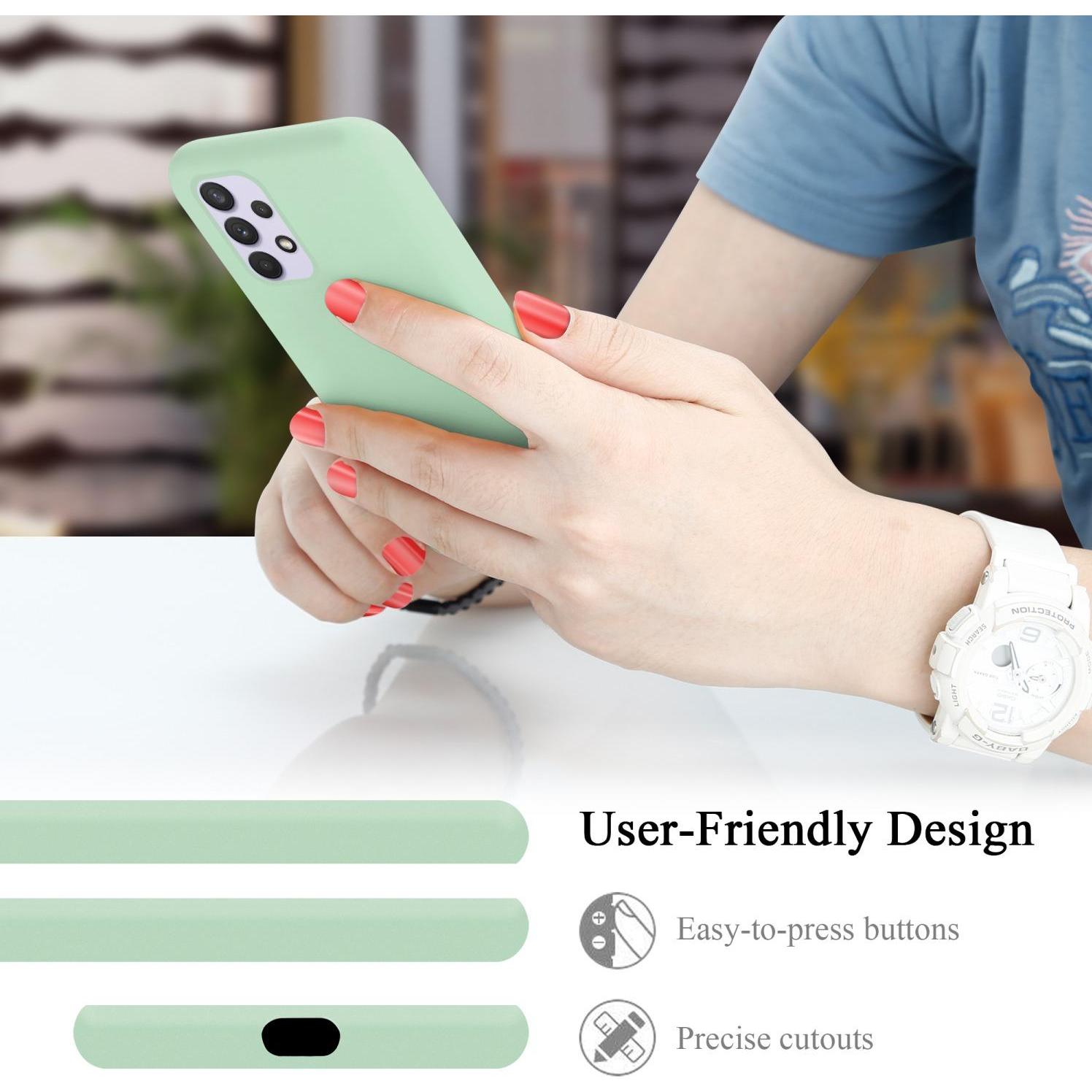 Thumbnail - Cadorabo TPU Liquid Silicone Case Hülle (Samsung Galaxy A33 5G), Smartphone Hülle, Grün
