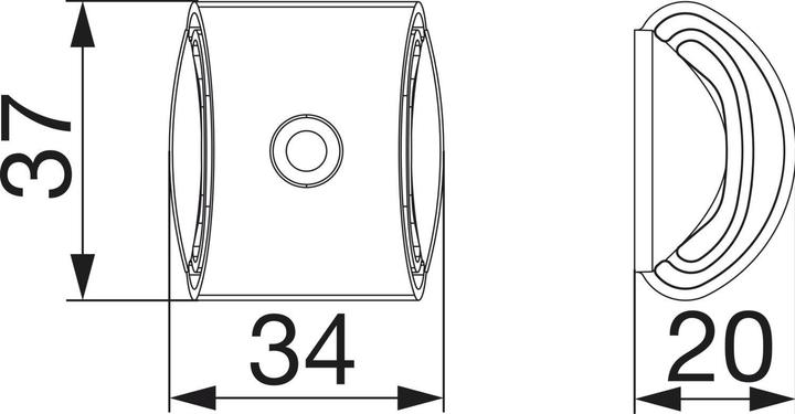 Produktbild Maco RUSTICO Anschlagpuffer Rasthalter, für Fensterläden, schwarz (42929) (1 Stk.)