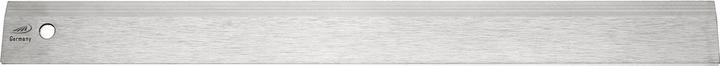 Actual product image Helios Preisser Steel ruler matt chrome-plated with bevelled edge Length 400 mm (40 cm, Steel)