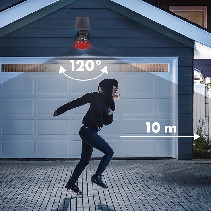 Immagine prodotto Maclean Kamera-Attrappe mit blinkendem LED-Licht SOL1801S Solarbetrieben Bewegungsmelder