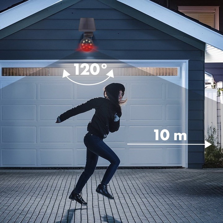 Produktbild Maclean Kamera-Attrappe mit blinkendem LED-Licht SOL1801S Solarbetrieben Bewegungsmelder