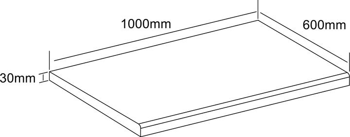Produktbild VCM Arbeitsplatte Küchenplatte Küche Fasola (60, 80, 100, 120 x 60 cm)