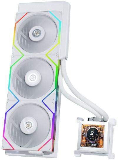 Actual product image Lian-Li HydroShift LCD 360S complete water cooling system - white