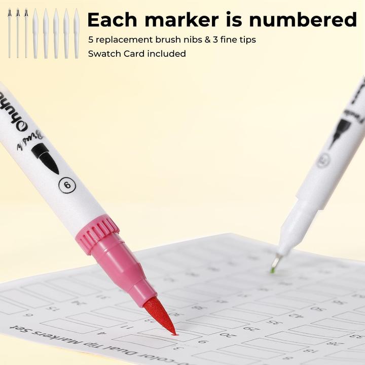 Immagine prodotto Ohuhu Maui Pinselstifte (120 Stk.) WHI (120x)