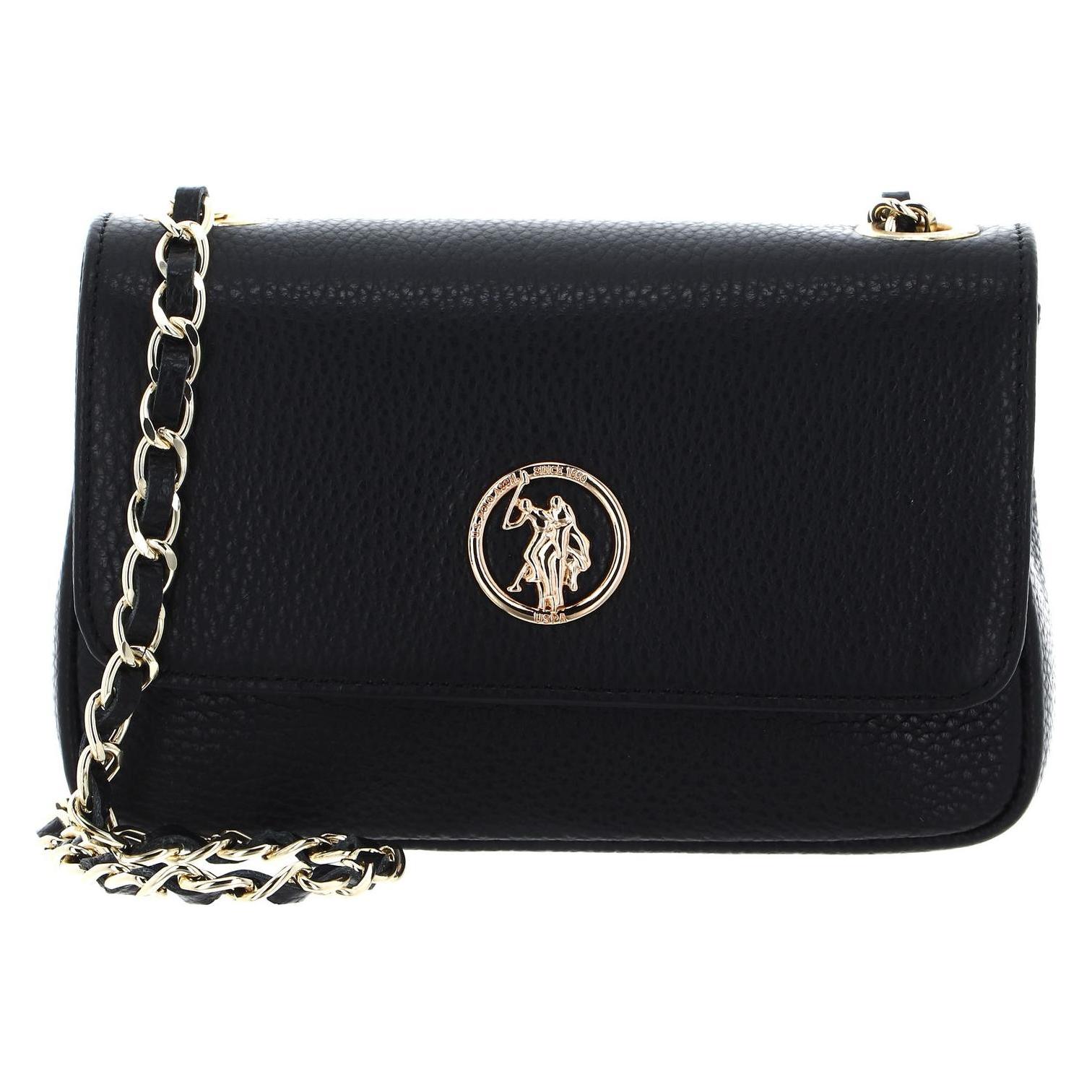 U.S. Polo, Damen, Handtasche, Arlington Small Pochette Leather Bag, Schwarz