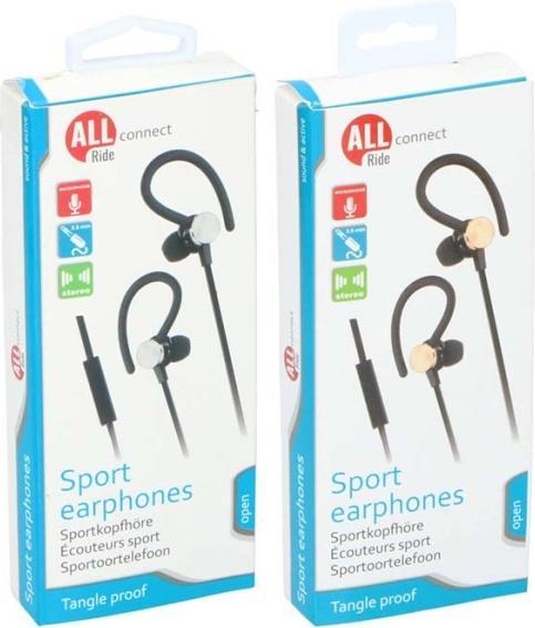 Actual product image All Ride Connect Sport Earphones (No noise cancellation, Cable)
