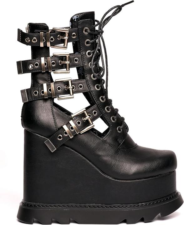 Actual product image St. Moriz Treachery Chunky Platform Wedge Boots (37)