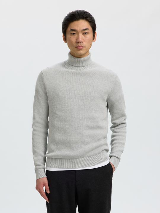 Actual product image Selected Slhdane Ls Knit Structure Roll Neck Noos (S)
