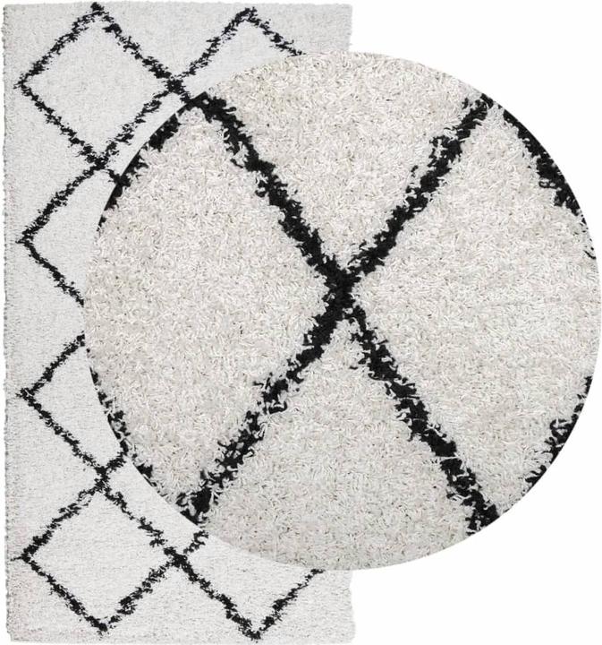 Actual product image vidaXL Shaggy high pile modern carpet (110 x 60 cm)