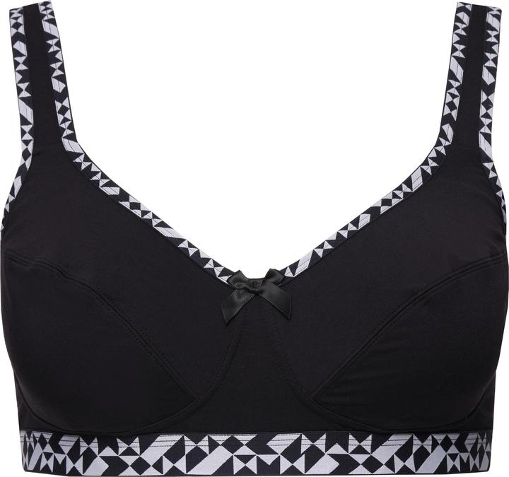 Produktbild Ulla Popken Soft-BH, Schriftzug, ohne Bügel, Cup C - D (100 C)