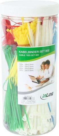InLine Kabelbinder-Set (Fascette in plastica, 300 pz.)