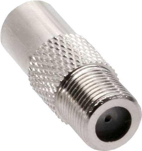 Actual product image InLine ® Coaxial adapter, IEC plug (antenna) to F jack (Plugs and connectors)