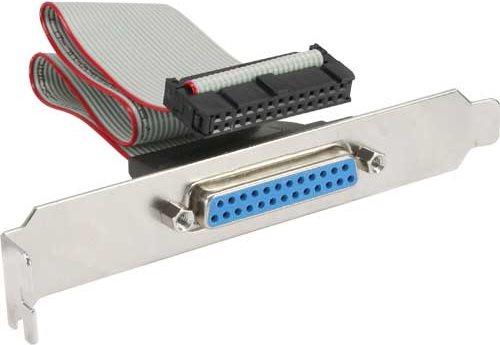 Actual product image InLine Parallel slot bracket (0.25 m, Parallel (printer))