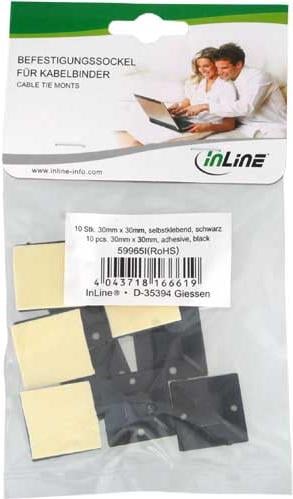 Actual product image InLine Mounting base (Fixing loops, 30 mm, 10 pcs.)