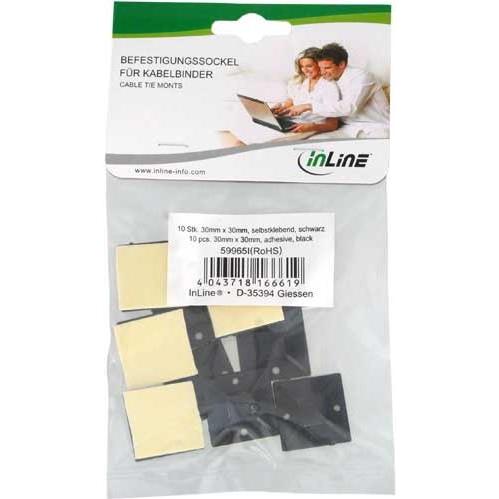 Thumbnail - InLine, Kabelbinder, Befestigungssockel (Befestigungsschlaufen, 30 mm, 10 Stk.)
