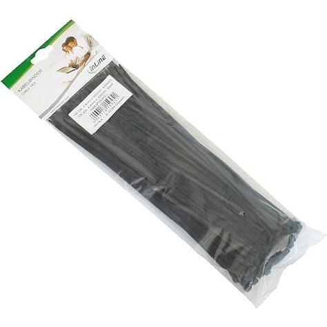 Thumbnail - InLine, Kabelbinder, Kabelbinder Schwarz (Packung mit 100) (Kunststoffkabelbinder, 450 mm, 100 Stk.)